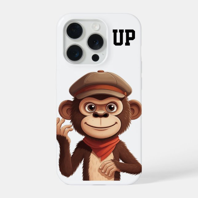 Coque iPhone Singe de Confiance Calme – Boîtier de Téléphone Mi (Verso)