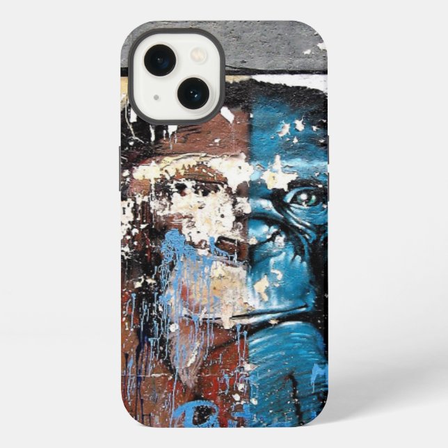 Coque iPhone Singe Rétro Apple iPhone 8/7, à peine là (Verso)
