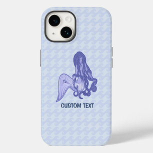 Coque Pour iPhone 14 Sirène assise Bleue