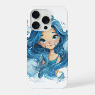 Coque iPhone 15 Pro Sirène Bleue