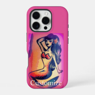 Coque iPhone 16 Pro sirène brune beauté