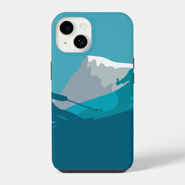 Coque iPhone Ski alpin (Verso)