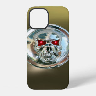 Coque iPhone 12 SKULL RIDERS GEM gris noir