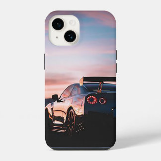 Coque Pour iPhone 14 skyline de voitures vintages cool