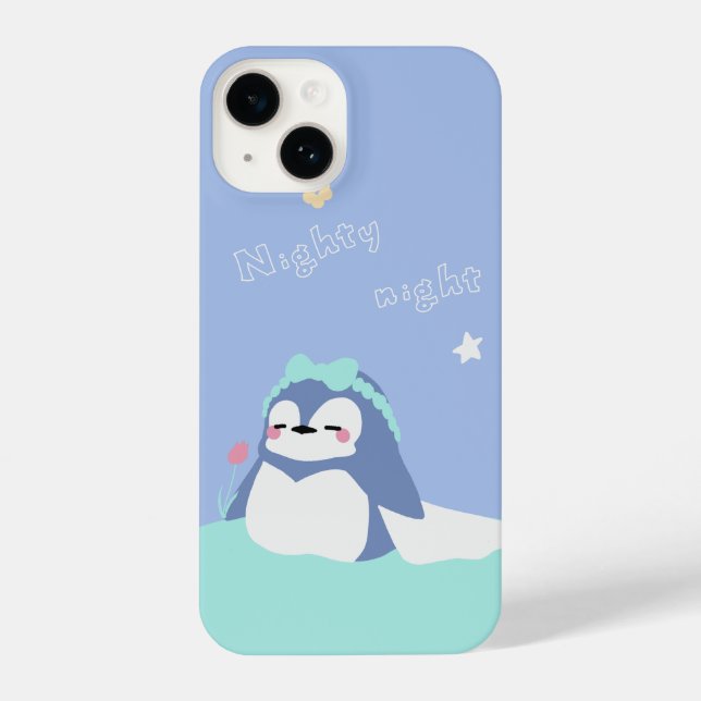 Coque iPhone Sleepy Penguin (Verso)