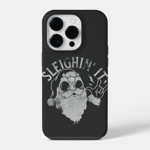 Coque Pour iPhone 14 Plus Sleighin It Funny Père Noël Sleigh Noël