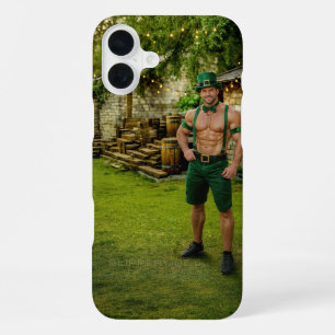 Coque iPhone 16 Plus SlipperyJoe's Saint-Patrick déguisement festif de
