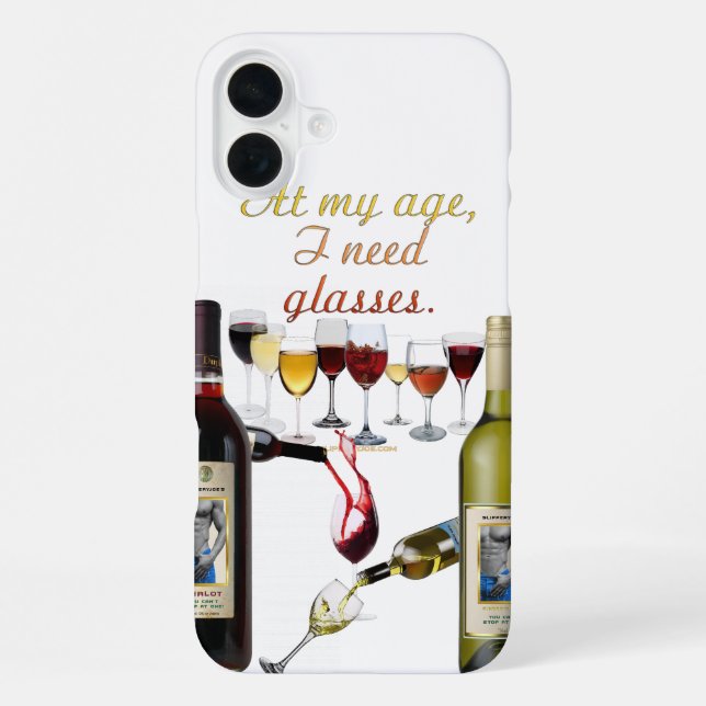 Coque iPhone SlipperyJoe's Vins Verres de raisins fermentés vin (Verso)