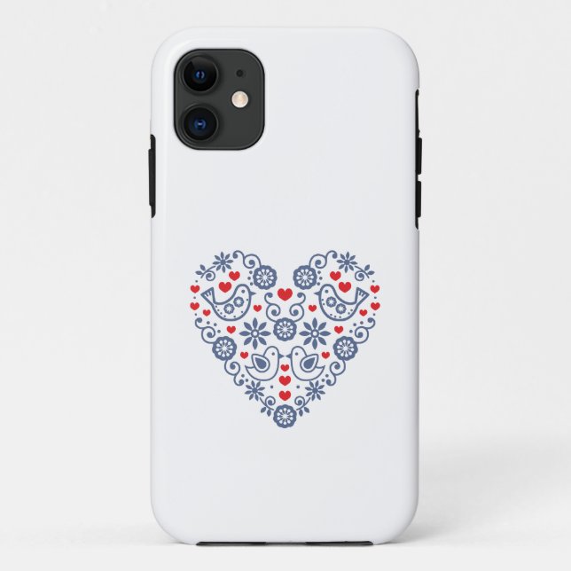 Coque iphone slovaque du Motif folklorique (Dos)