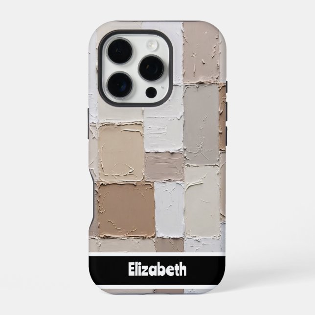 Coque iPhone Smartphone Impasto neutre texturé (Verso)