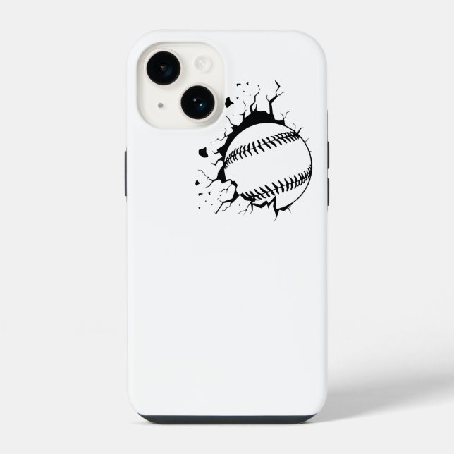 Coque iPhone Smash de baseball (Verso)
