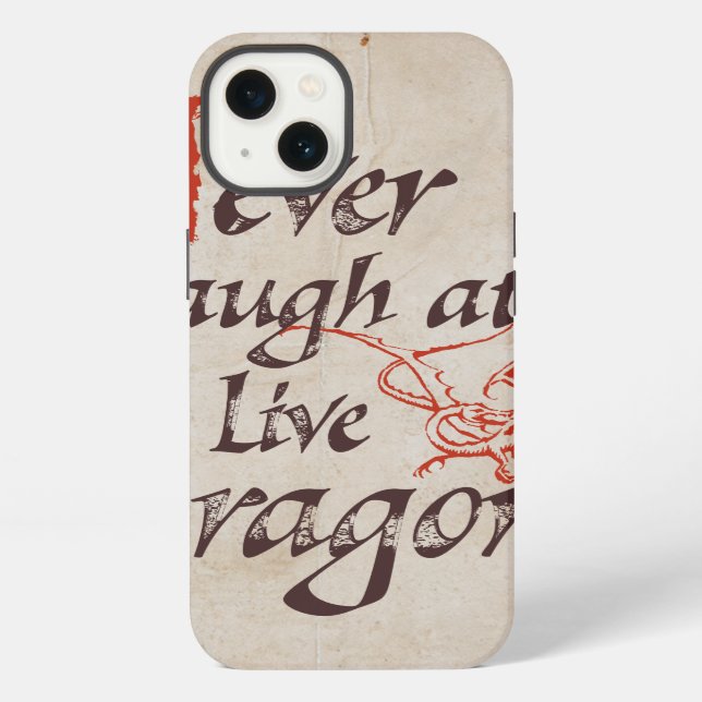Coque iPhone SMAUG™ - Ne Riez Jamais À Un Dragon En Direct (Verso)