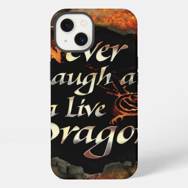 Coque iPhone SMAUG™ - Never Laugh Logo Graphic (Verso)
