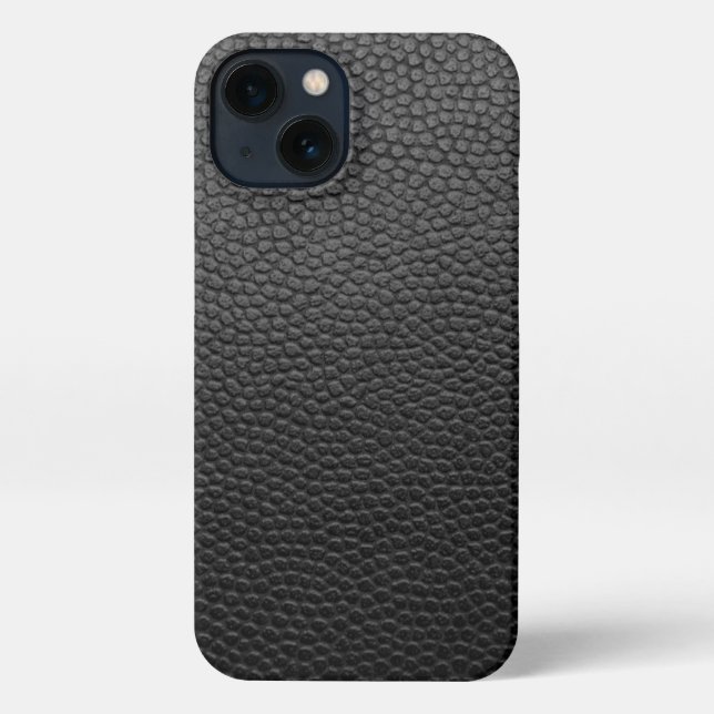 Coque iPhone Snakeskin noir (Verso)