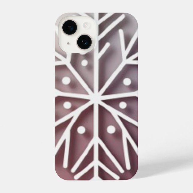 Coque iPhone Snowflake Ornament Icon – Winter Holiday Design  (Verso)