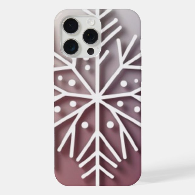 Coque iPhone Snowflake Ornament Icon – Winter Holiday Design  (Verso)