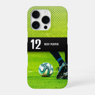 Coque iPhone 16 Pro Soccer Football meilleur joueur No.