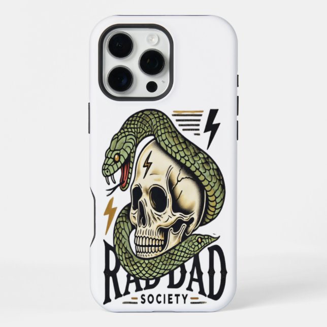 Coque iPhone SOCIÉTÉ RAD PÈRE : Force et Choc (Verso)