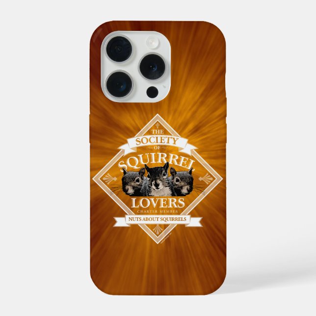 Coque iPhone Society of Squirrel Lovers - drôle d'écureuil iPho (Verso)
