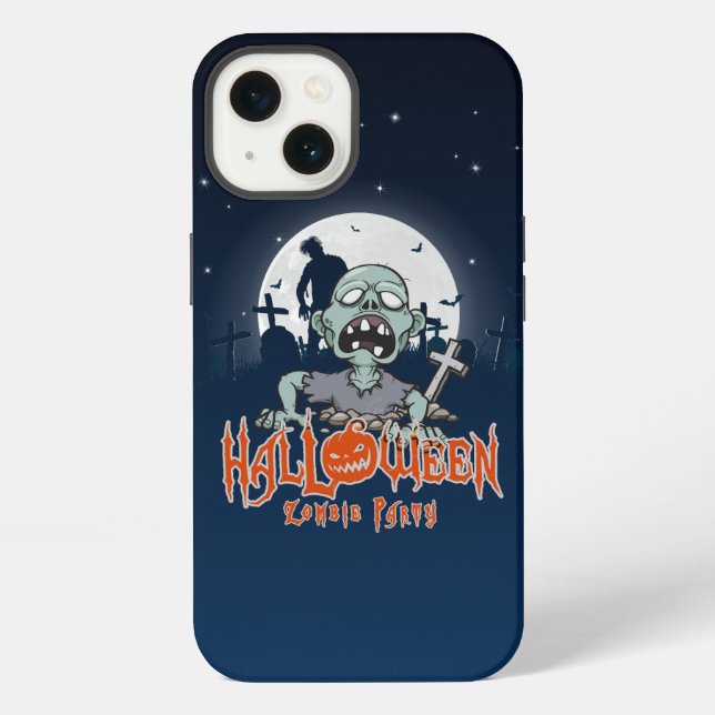 Coque iPhone Soirée Zombie Halloween |  (Verso)
