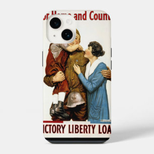 Coque Pour iPhone 14 Soldat patriotique vintage pour l'emprunt de la li