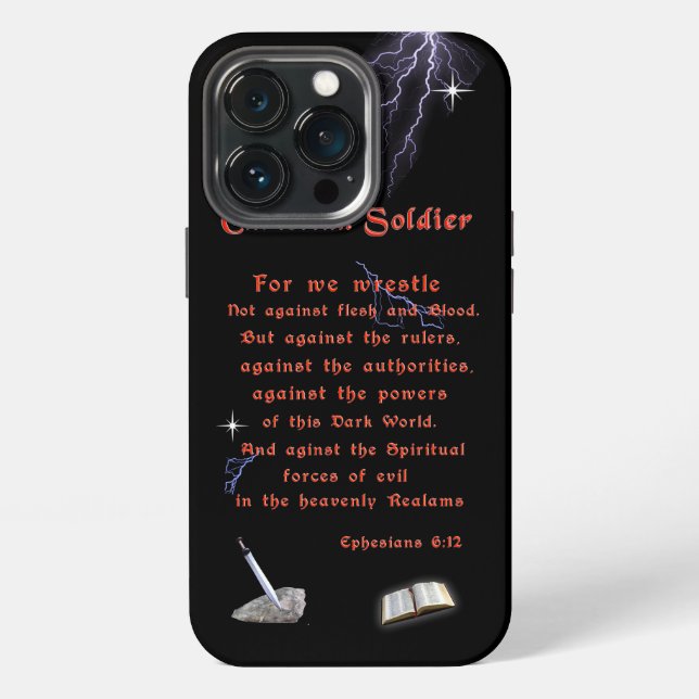 Coque iPhone Soldats Chrétiens (Dos)