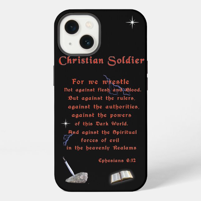 Coque iPhone Soldats chrétiens (Verso)