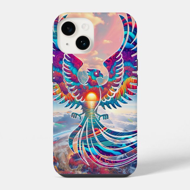 Coque iPhone Soleil de Phoenix (Verso)