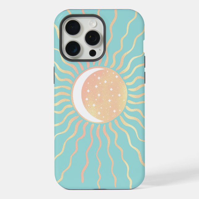 Coque iPhone Soleil Et Lune (Verso)
