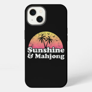 Etui iPhone 13 Soleil et Mahjong