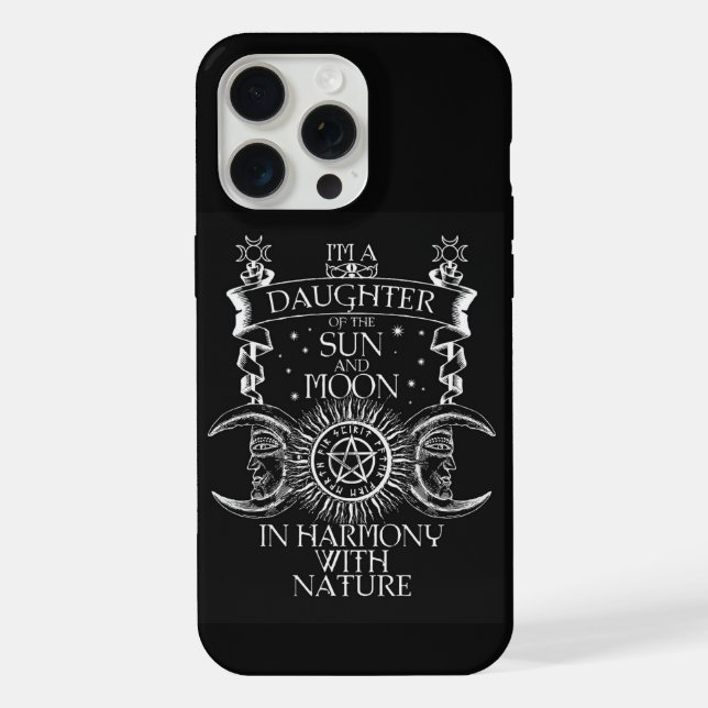 Coque iPhone Soleil & Lune Mystique (Verso)