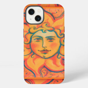 Etui iPhone 13 Soleil souriant, Art de fantaisie de conte de fées