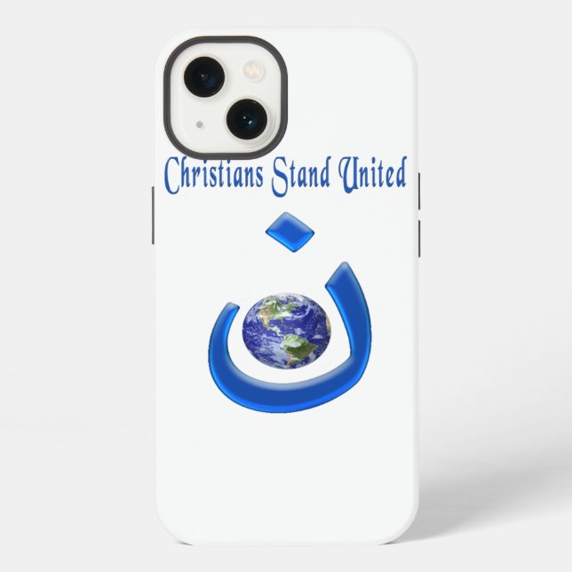 Coque iPhone Solidarité chrétienne (Verso)
