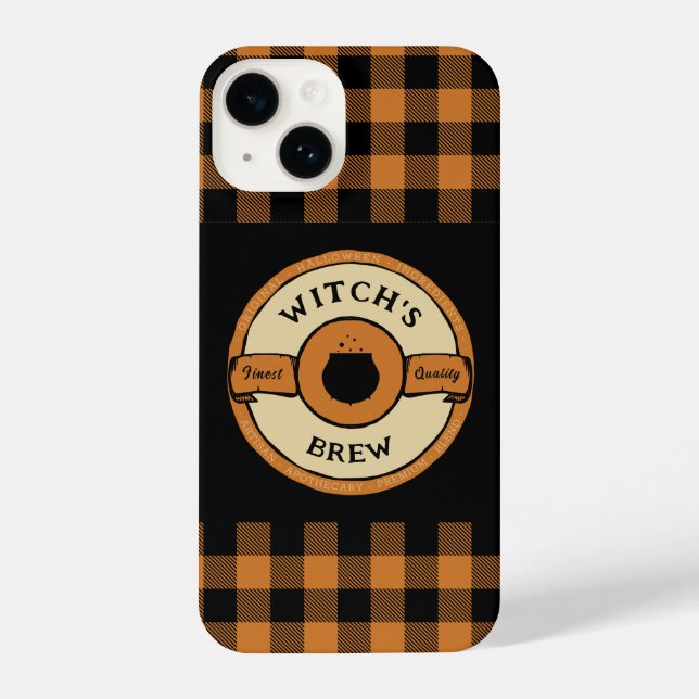 Coque iPhone sombres acadéia orange buffalo checker (Verso)
