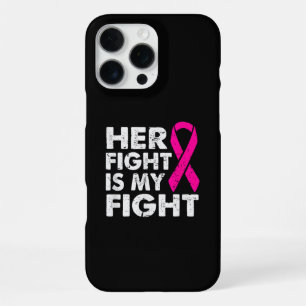 Coque iPhone 16 Pro Max Son Combat est Mon Combat Sensibilisation au Cance