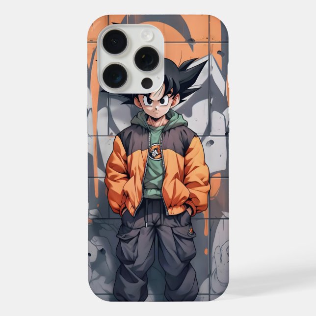 Coque iPhone Son Goku Édition Streetwear (Verso)