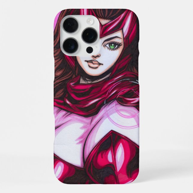 Coque iPhone Sorcière écarlate ~ Wanda Maximoff (Verso)