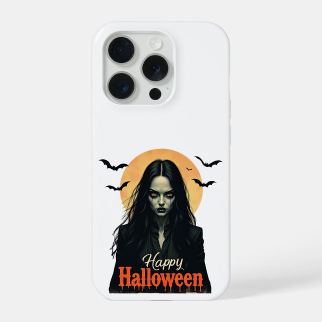 Coque iPhone Sorcière gothique d'Halloween (Verso)