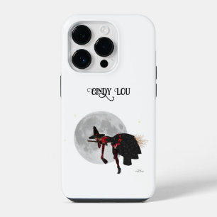 Coque Pour iPhone 14 Plus Sorcière ivre sur balai volant Étui de téléphone p