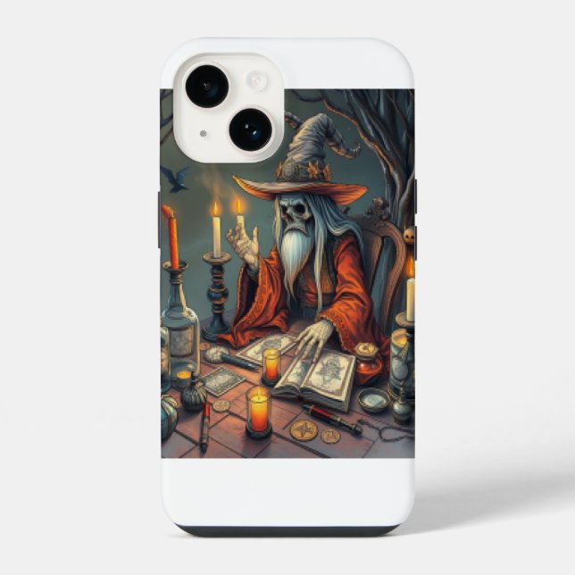 Coque iPhone sorcière magique (Verso)