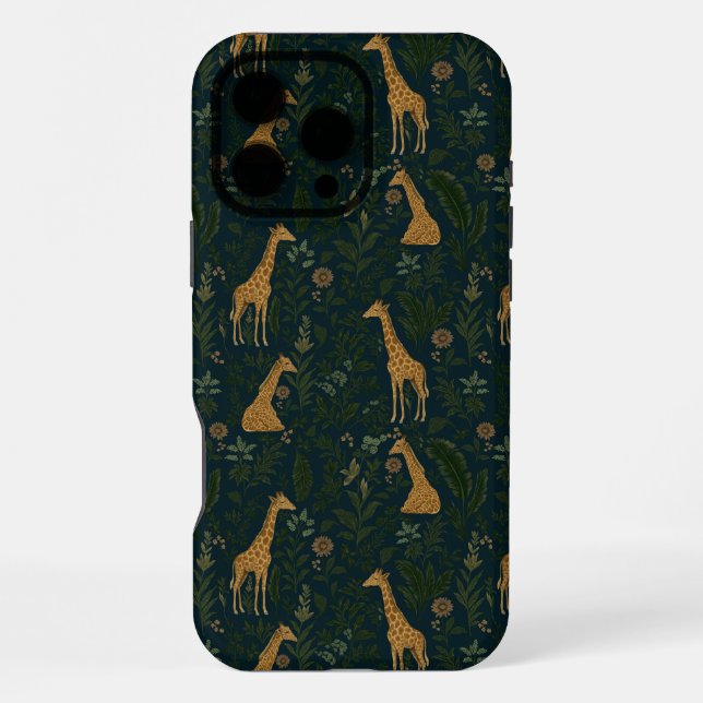 Coque iPhone Sortie de girafe tropicale (Verso)
