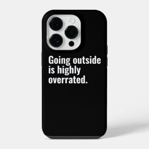 Coque Pour iPhone 14 Plus Sortir à l'extérieur est fortement surfait Texte c