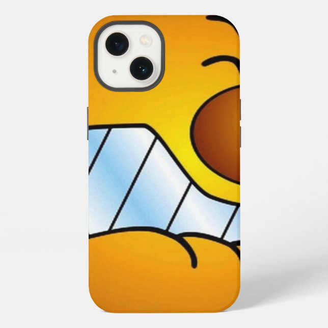 Coque iPhone Sourire - Je suis en douleur - (Verso)