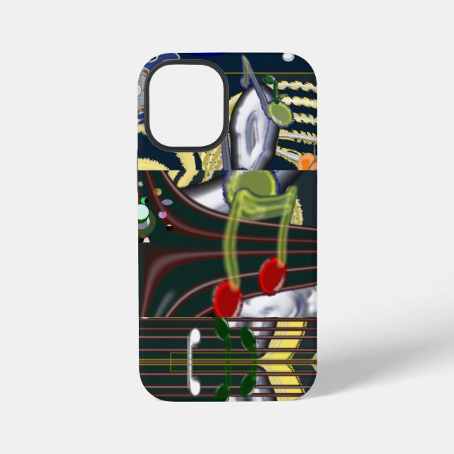 Coque iPhone Souris Musique (Verso)