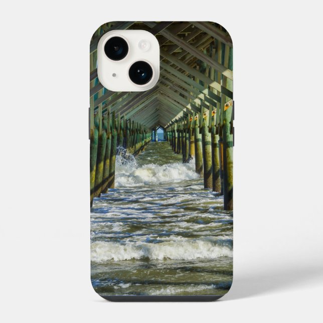 Coque iPhone Sous le pont de Folly Beach (Verso)