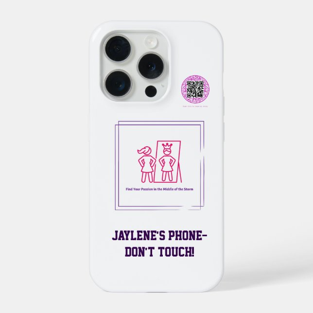 Coque iPhone Soutenir les filles ayant des handicaps de santé m (Verso)