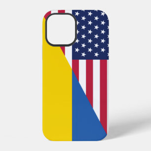Coque iPhone 12 Soutien américain envers l'Ukraine Couverture Sher