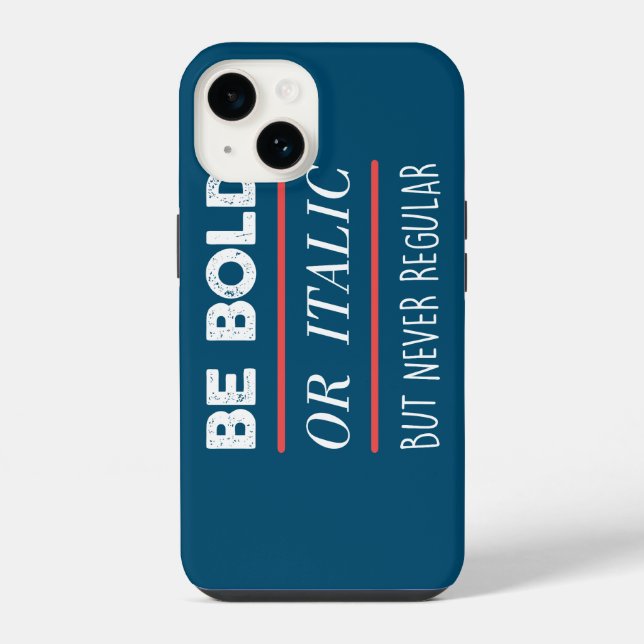 Coque iPhone Soyez audacieux (Verso)