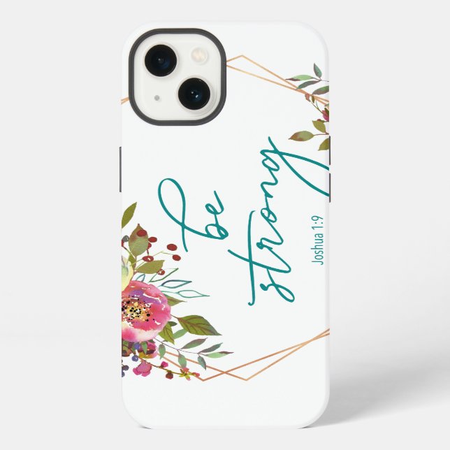 Coque iPhone Soyez Fort (Verso)