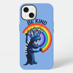 Etui iPhone 13 Soyez Gentil - Message Positif Arc-en-Ciel de Pers